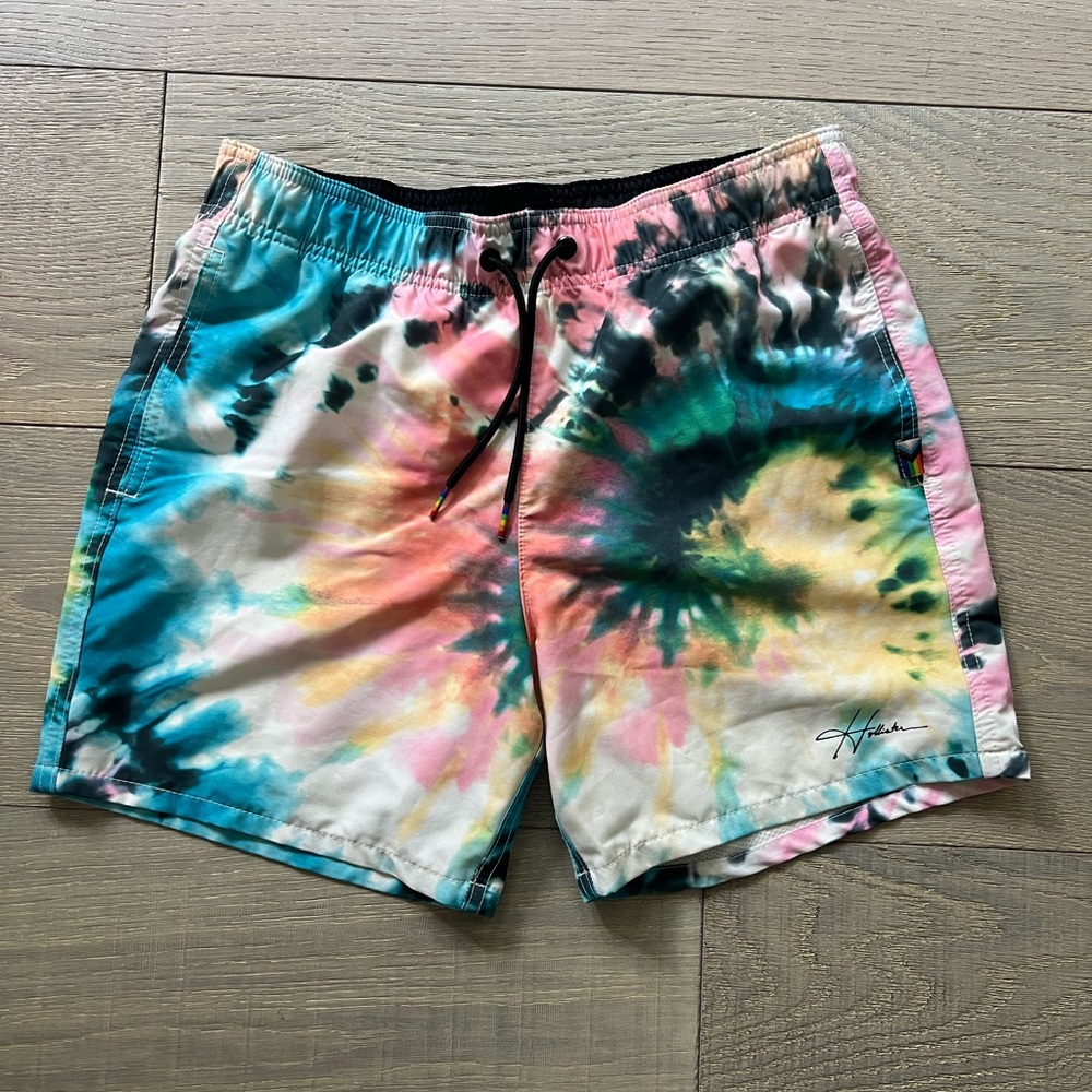 Hollister Tie-Dye Swim Trunks - Multicolor